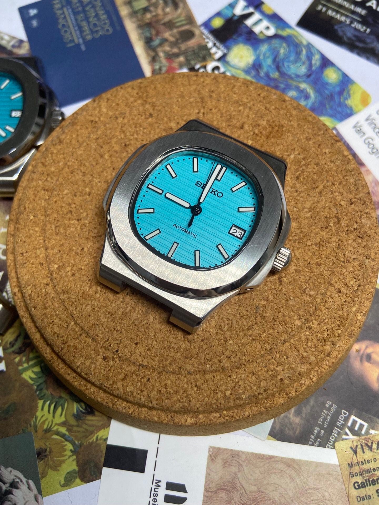 Seiko Mod Tonneau Shape Nautilus 40mm (Can Adjustable)