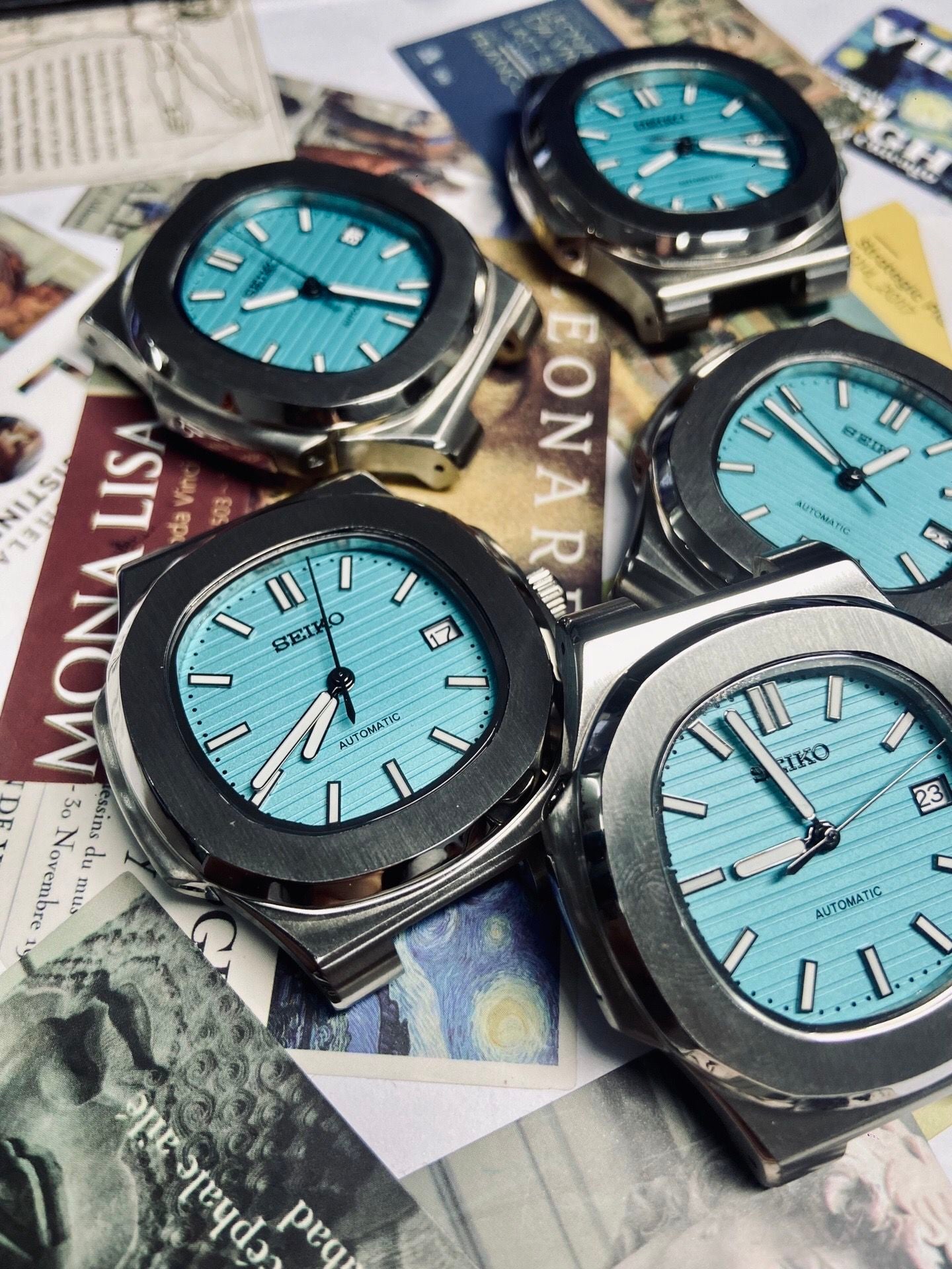 Seiko Mod Tonneau Shape Nautilus 40mm (Can Adjustable)