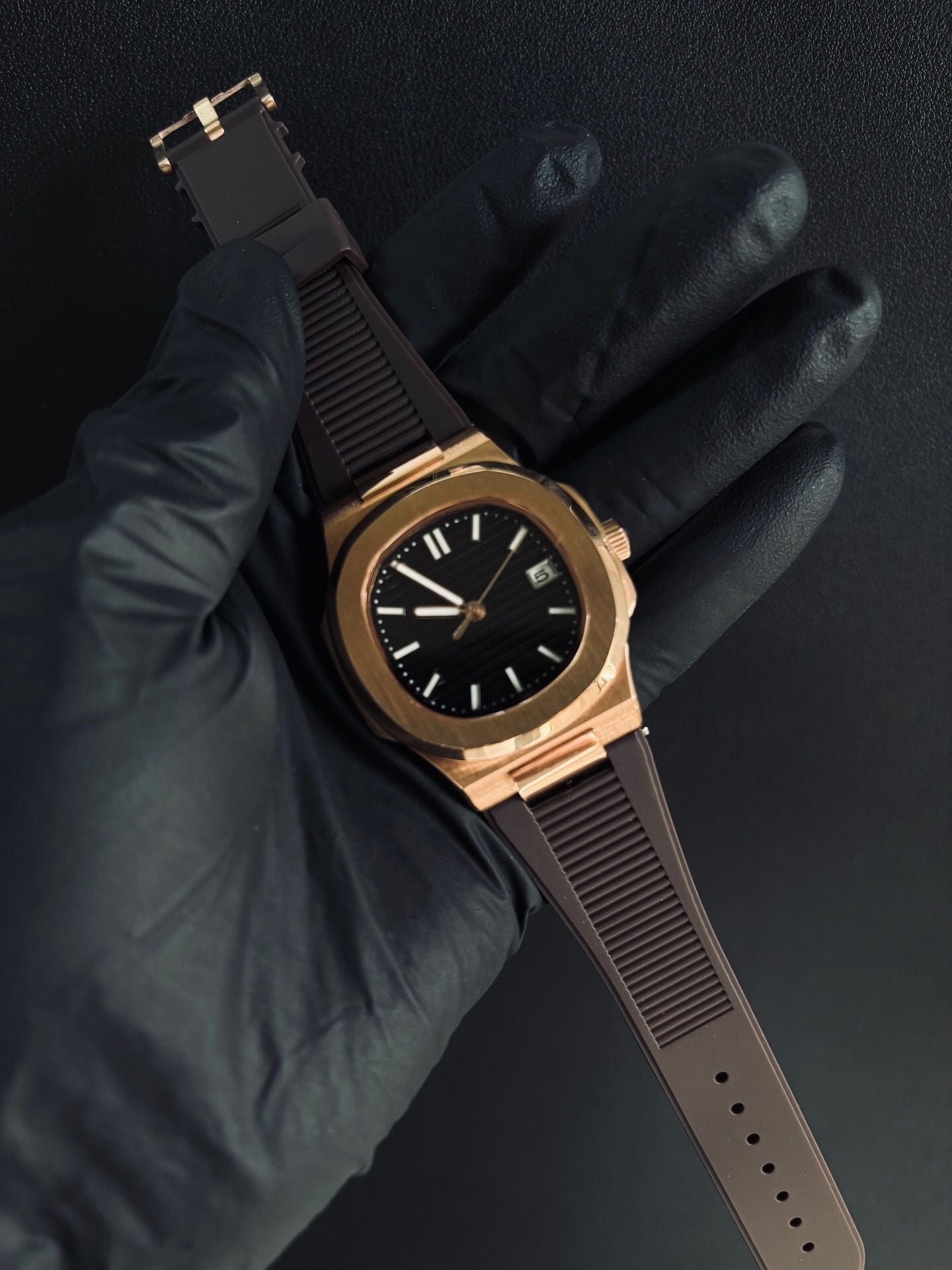 Seiko Mod Tonneau Shape Nautilus 40mm (Can Adjustable)