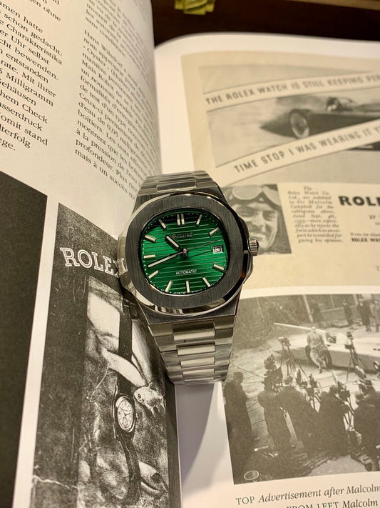 Seiko Mod Tonneau Shape Nautilus 40mm （Can Adjustable)
